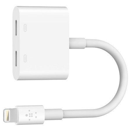 Dual Lightning Cable Belkin Lightning Audio and Charge RockStar Headphone Splitter