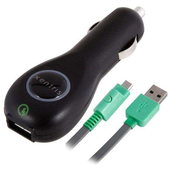Xentris Car Charger with Quick Charge 2.0 Car Charger Port for LG G4, Samsung Galaxy S7/S6/Edge, Nexus 6, iPhone(Qualcomm Certified) - Fastbatterycharger.com