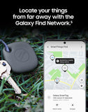 SAMSUNG Galaxy SmartTag+ Plus, 1 Pack, Bluetooth Smart Home Accessory, Attachment to Locate Lost Items, Pair with Phones Android 11 or Higher, Denim Blue