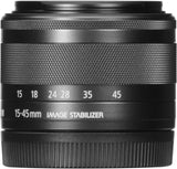 Canon EF-M 15-45mm f/3.5-6.3 is STM Lens (Graphite)