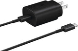Samsung S24 Ultra 25W USB-C Fast Charging Wall Charger, Black