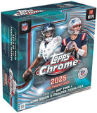 2025 Topps NFL Chrome Football Trading Card Mega Box