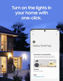 SAMSUNG Galaxy SmartTag+ Plus, 1 Pack, Bluetooth Smart Home Accessory, Attachment to Locate Lost Items, Pair with Phones Android 11 or Higher, Denim Blue