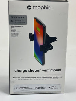 Mophie Charge Stream Qi Wireless Car Vent Mount for Smartphones - Black