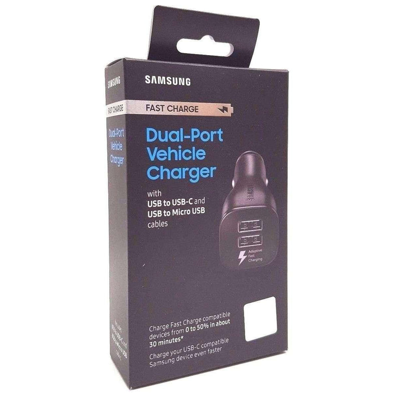 Samsung Galaxy Car Fast Car Charging Dual Port Vehicle Charger - Fastbatterycharger.com