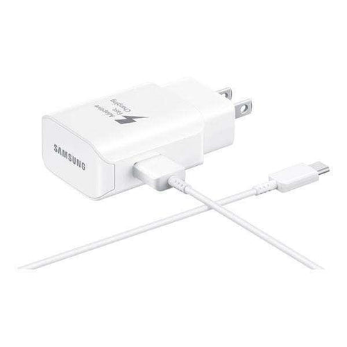 Samsung Galaxy S8 Samsung 25W Fast Charging (AFC) Travel Charger With Type C - White - Fastbatterycharger.com
